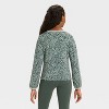 Girls' Modal French Terry Crewneck Sweatshirt - All In Motion™ - 2 of 3