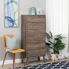 6 Drawer Milo Mid-Century Modern Tall Chest - Prepac - 3 of 4