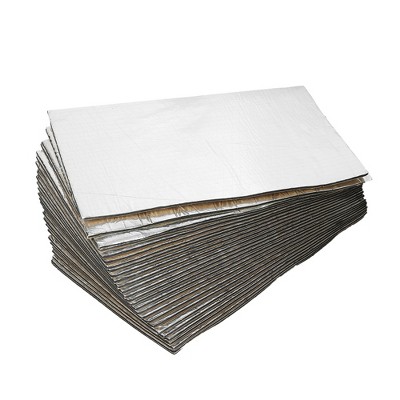 Unique Bargains 197mil 5mm 43.4sqft Heat Sound Deadener Insulation Mat for Car 20"x12" Silver Tone 27pcs