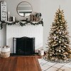 National Tree Company 7.5 ft. Snowy Mountain Pine Slim Pine Tree with Clear Lights - 2 of 4