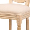 Nordlys Set of 2 Wooden Dining Chairs with Cane Backs and Fabric Seats Classic Style Dining Room - 4 of 4