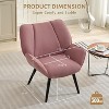 Acekool Cozy Corduroy Accent Chair –  Cozy Corduroy Armchair & Modern Style for Living Rooms, Bedrooms, Offices - 2 of 4