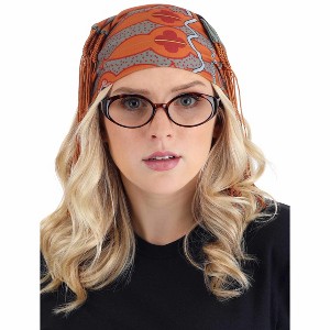 HalloweenCostumes.com One Size Women Women's Harry Potter Professor Trelawney Headscarf Halloween Costume Accessory, Orange/Green - 1 of 4