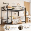 RONSHIN Twin Over Twin Bunk Bed with Ladder & Safety Guardrail, Heavy Duty Metal Frame 400 Lbs Capacity, Space-Saving Noise Free, No Box Spring - 4 of 4