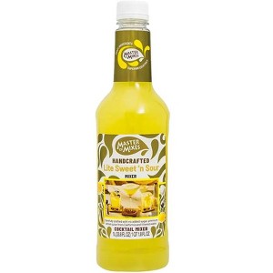 Master of Mixes Sweet and Sour Lite - Ready to Use - 1 Liter Bottle (33.8 Fl Oz) - Mixer Perfect for Bartenders and Mixologists - 1 of 4