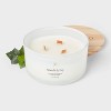 3-Wick Milky Glass Wooden Wick Neroli and Ivy Jar Candle 20oz - Threshold™ - 3 of 3