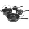 Chery Life 7-Piece Carbon Steel Cookware Set with Glass Lids - 3 of 4
