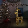 vidaXL Reindeer Christmas Decoration Warm White Acrylic Tall - 2 of 4