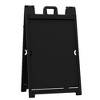 Plasticade Signicade Deluxe A-Frame Sidewalk Curb Sign Portable Folding Double-Sided Display with Quick-Change System, Black (3 Pack) - 2 of 4