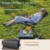 DOMETOUR Set of 2 Zero Cravity Lounge Chairs,Outdoor Patio Folding Recliners for Pool Beach with Pillow and Cup Holder - 2 of 4