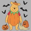 Boys Winnie the Pooh Halloween Bear Pumpkin Costume Bats T Shirt - 2 of 4