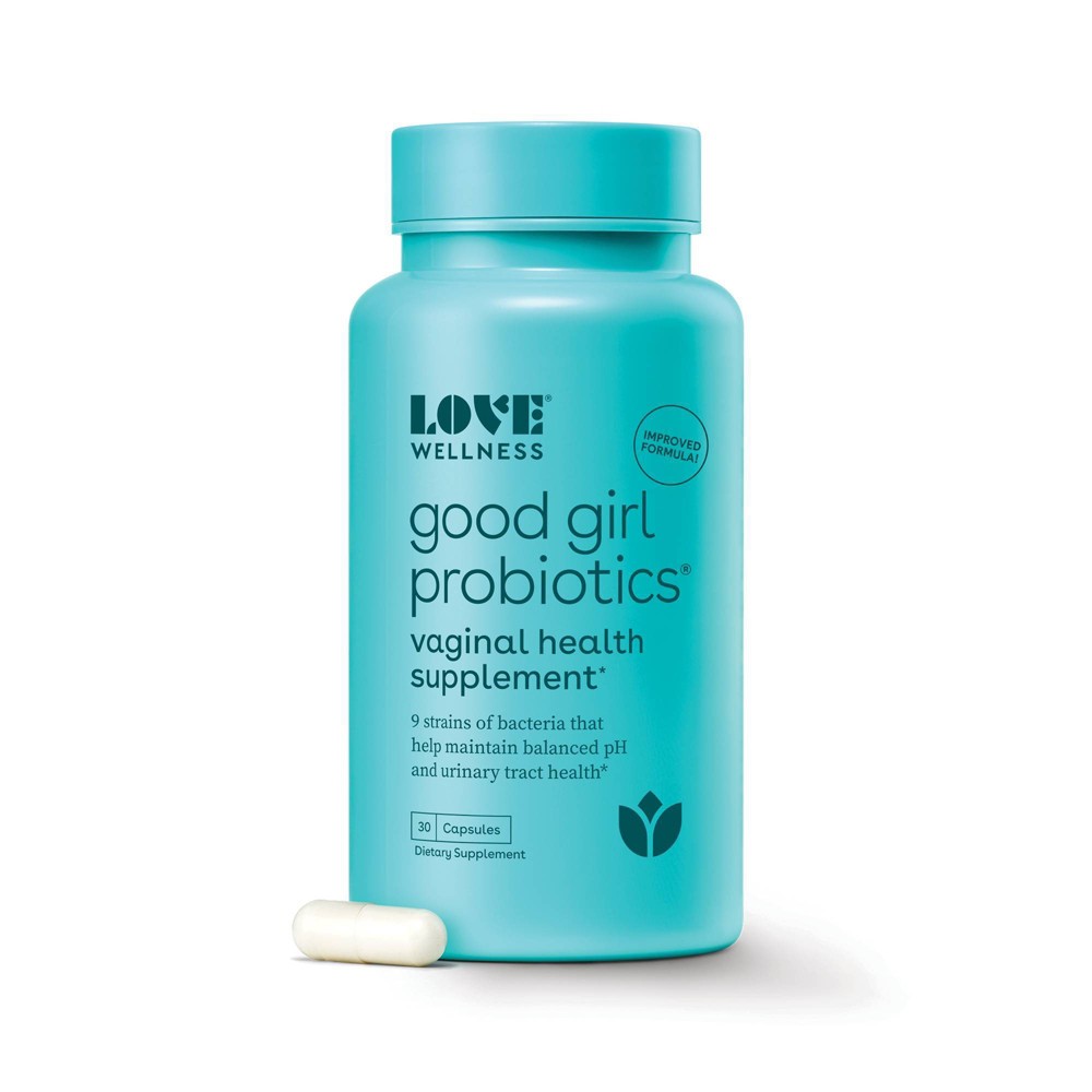 Photos - Vitamins & Minerals Love Wellness Good Girl Probiotics for Vaginal & Urinary Tract Health - 30