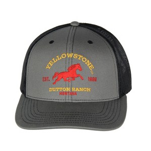 Yellowstone Adult Dutton Ranch Montana EST. 1886 Adjustable Snapback Hat OSFM - 1 of 4