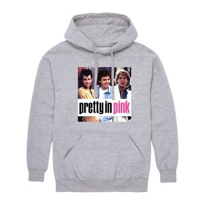 Men's - Pretty in Pink - Duckie & Blane Graphic Fleece Pullover Hoodie - 1 of 4