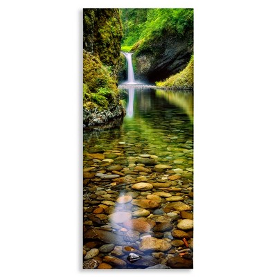 Stupell Industries Clear Stream Waterfall Photography, 17" x 40"