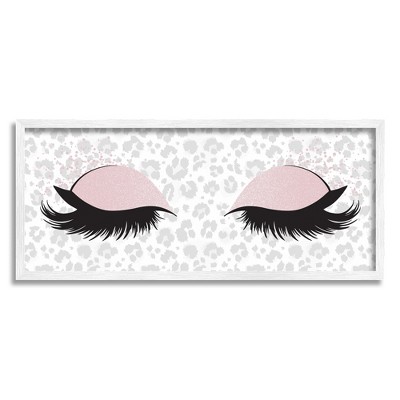 Stupell Industries Glam Makeup Leopard Pattern Framed Giclee