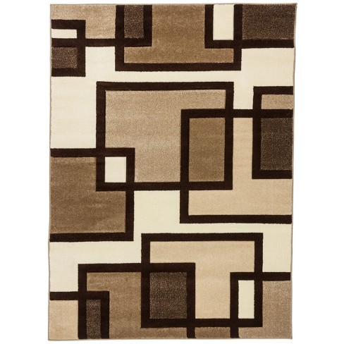 Uptown Squares Modern Geometric Comfy Casual Hand Carved Abstract Boxes ...