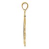 Black Bow Jewelry 14k Yellow Gold & White Rhodium 27mm Filigree Sun Pendant - 2 of 4