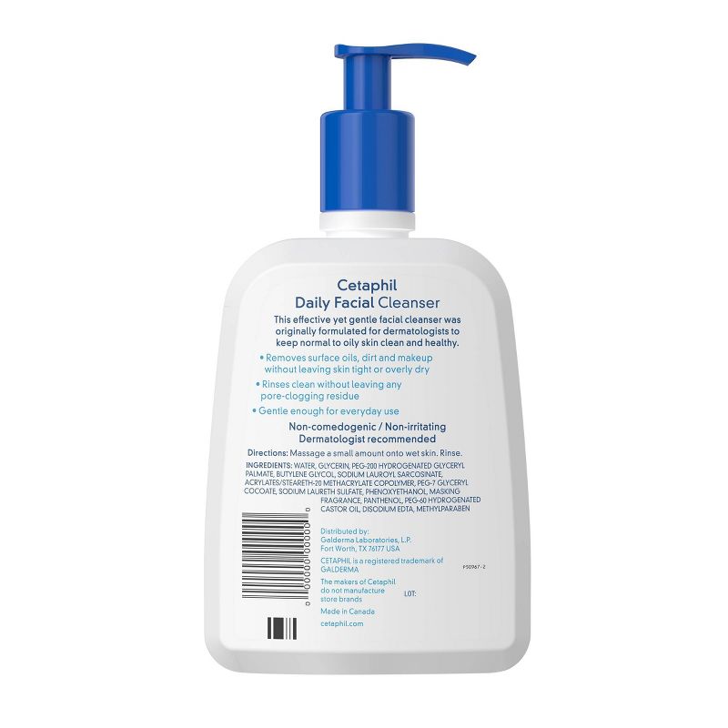 Cetaphil Normal to Oily Skin Daily Face Wash - 16oz, 3 of 7