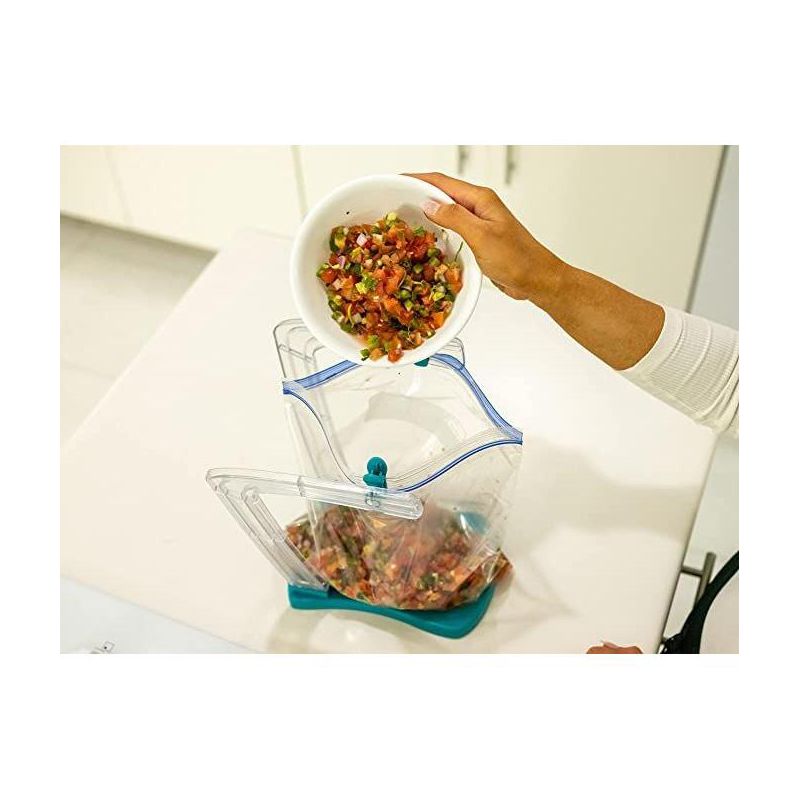 Jokari Jumbo Weight Bearing Clip and Fill Baggy Rack. Sturdy Stand Props Open Plastic Bags, 3 of 7