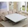 NicBex Convertible Sleeper Chair,81.5" Pull-out Sofa Bed with Adjustable Backrest,Couches with Foam Mattress for Living Room,Beige/Brown/Dark Gray - 4 of 4
