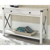 Bayflynn Console Sofa Table White - Signature Design by Ashley: Modern Farmhouse Style, Open Shelf Storage - 2 of 4