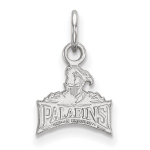 Black Bow Jewelry 10k White Gold Furman Paladins NCAA Extra Small Pendant - 1 of 3