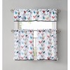 Kate Aurora 3 Piece Cafe Rod Pocket Autumn Country Rooster Kitchen Curtain Tier & Valance Set - 2 of 3