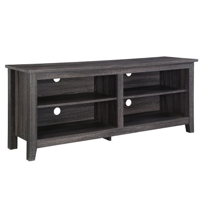 Syemin TV Stands and Consoles Timeless Charcoal TV Stand for 65 Inch TVs Suits Minimalist Rooms sleek with Practical Storage, Brown, 64"*22"*7"