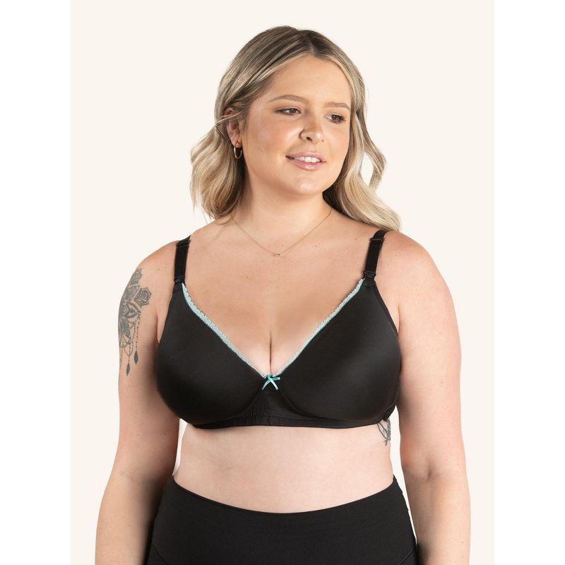 Leading Lady The Gabby - Wirefree T-Shirt Nursing Bra 2-Pack, 2 of 5