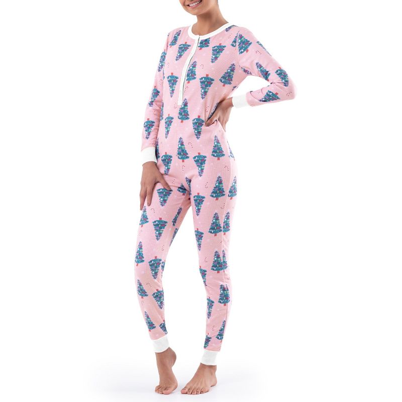 Fruit of the Loom Women's and Plus Waffle Thermal Union Suit, 2 of 5