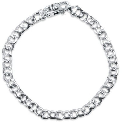 Pompeii3 Men's Link 14k Gold (17gram) or Platinum (28gram) 6mm Bracelet 8"