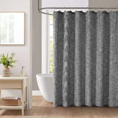 LunaLulinlk Waffle Textured Shower Curtain