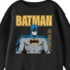 Batman The Dark Knight Comic Book Character and Logo Youth Black Crew Neck Sweatshirt - 2 of 2