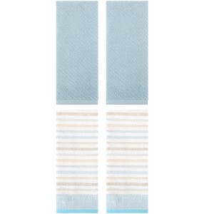 REGALWOVEN 4 Pcs Cotton Soft Comfortable Absorbent Striped Hand Towel - 1 of 4