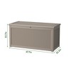 Wooakway 260 Gallon Elegant Brown Decorative Storage Box - 4 of 4