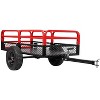 Acekool 1600 Lbs Steel Garden Cart, Heavy Duty Yard Utility Wagon with Dual Dump Modes, All-Terrain Wheels, Universal Hitch for Lawn Farm - 2 of 4