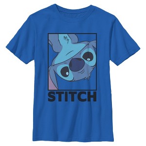 Boy's Lilo & Stitch Peekaboo Stitch Portrait T-Shirt - 1 of 4