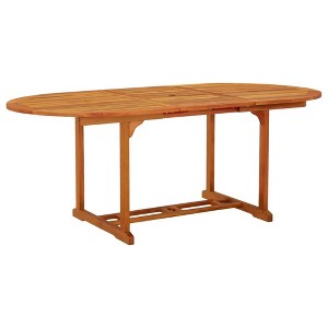 vidaXL Patio Table 78.7"x39.4"x29.5" Solid Wood Eucalyptus - 1 of 4
