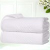 Zero Twist Waffle Textured Cotton Medium Weight Towel Set by Blue Nile Mills - 2 of 4