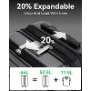 LUGGEX 24 Inch Luggage with Spinner Wheels, Expandable PC Hard Shell Checked Suitcase with Front Opening, Lightweight,Charcoal Metallic - 4 of 4