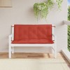 vidaXL Garden Bench Cushions 2 pcs Melange Red 47.2"x19.7"x2.8" Fabric - 3 of 4