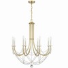 Crystorama Lighting Delilah 8 - Light Chandelier in  Aged Brass - 2 of 3