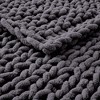 Peace Nest Handmade Chunky Knit Chenille Yarn Throw Blanket 50"x60" - 3 of 4