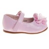 Josmo Baby Girls' Mary Jane Flats with Flower Detail: Non-Slip Soft Sole Newborn Infant Toddler First Walker Crib Dress Shoes - 2 of 4