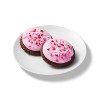 Valentine's Day Pink Frosted Chocolate Cookies - 13.5oz/10ct - Favorite Day™ - image 2 of 3