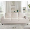 CAVINAS Modern Velvet Loveseat Sofa, Comfortable 2 Seater Couch with Deep Seating and High-Density Foam, Loose Back Cushions, Wide Arms - 2 of 4