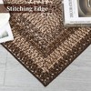Braided Area Rug with Non-Slip Backing, Modern Accent Carpet for Bedroom, Living Room, Dining Room & Hallway, Foldable Low Pile Throw Rug - 4 of 4