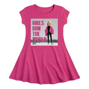 Girls' - Barbie - Girls Run the World Fit & Flair Cap Sleeve Dress - 1 of 1