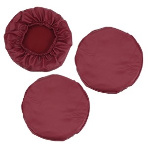 Unique Bargains Round Washable Elastic Bar Stool Cover for Dia 12"-14" Chair 3 Pcs - 1 of 4